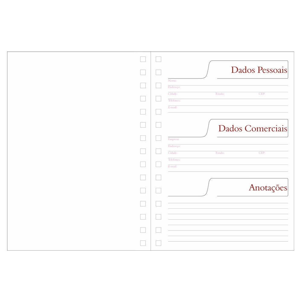 Agenda Permanente Wire-o MDF Sublimática - Imagem 6