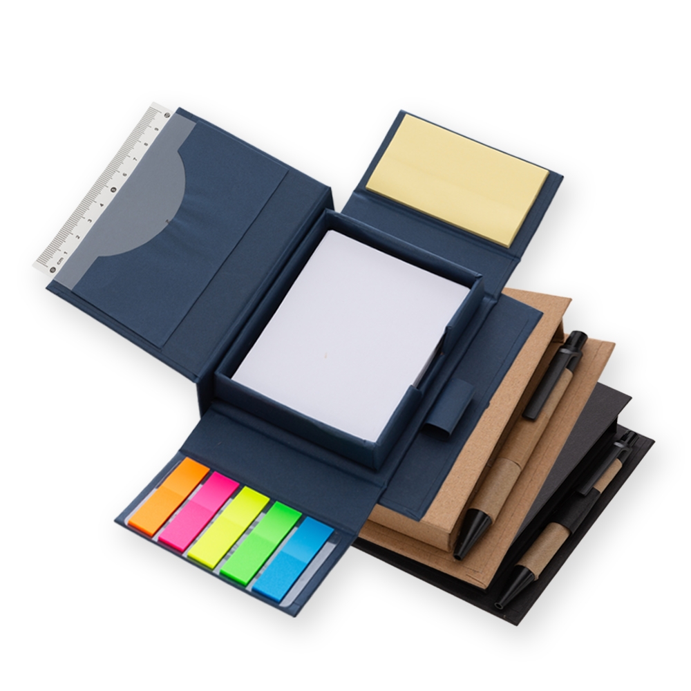 Bloco de Anotações com Caneta e Autoadesivo - Imagem 2