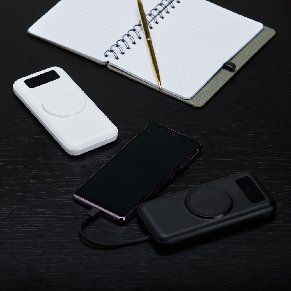 Power Bank 10.000mAh com Carregamento via Indução ou via Cabo - Imagem 2